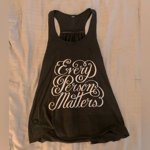 Sevenly black racerback tank top flowy loose-fitting size M women’s